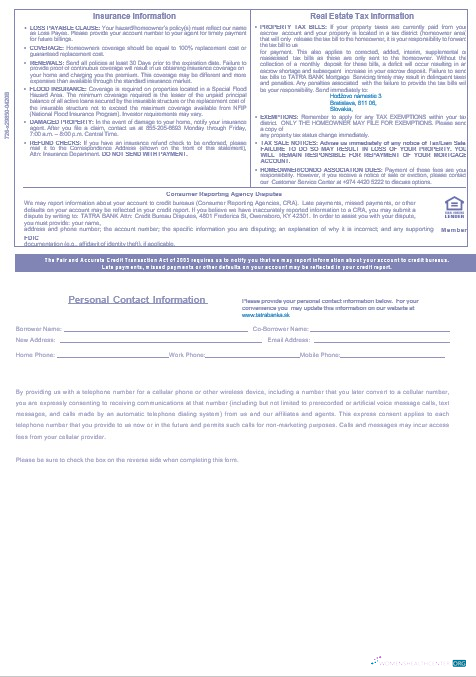 Download Slovakia Tatra bank mortgage statement in Word and PDF formats 3 Photoshop template